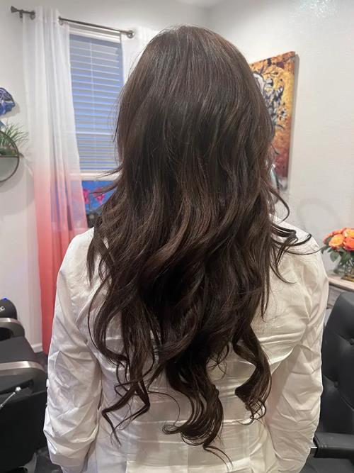 Denver hair extensions, Denver Colorado. A natural three pack of tape, Hair Extensions to create bod(..)